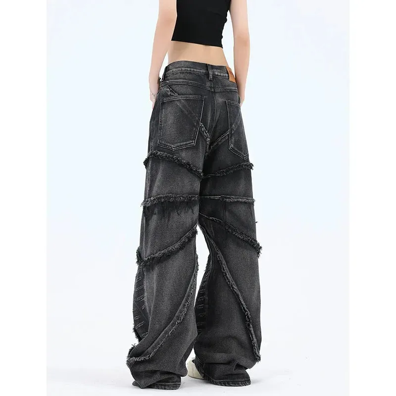 Y2K Aesthetic Baggy Vintage Denim Oversize Trashy Oversize Streetwear Harajuku Jeans
