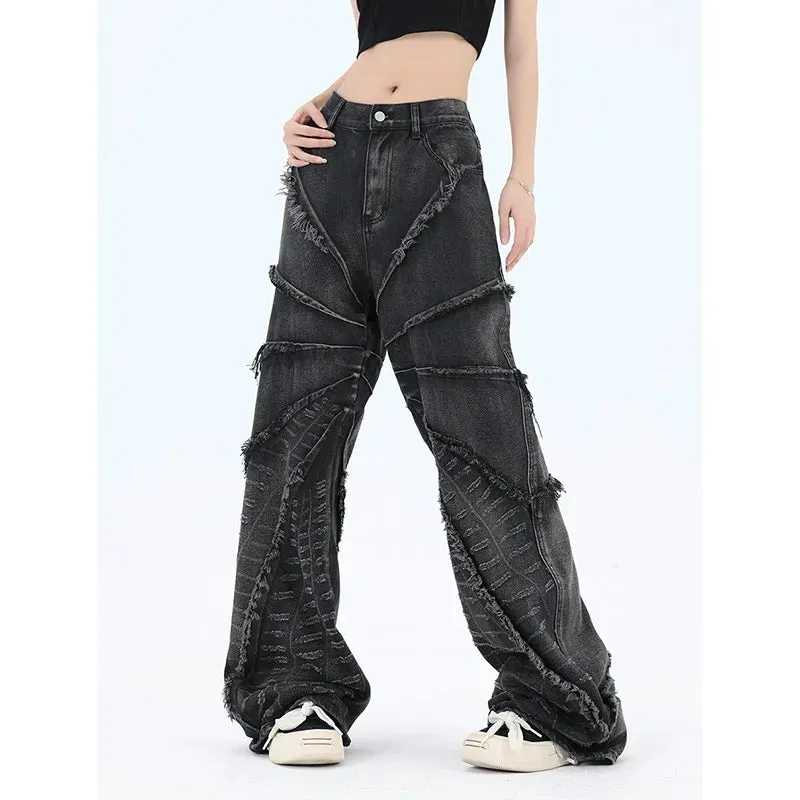 Y2K Aesthetic Baggy Vintage Denim Oversize Trashy Oversize Streetwear Harajuku Jeans
